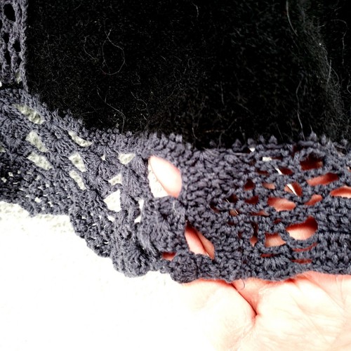 Free People Antique Rhinestone Button Sweater XS TP Lace Alpaca Wool Blend - Picture 12 of 21
