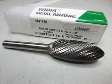 WIDIA ROTARY BURR - M41450 FLAME SHAPE 5/8" Dia Carbide - Quantity HIGH QUALITY 