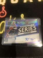 2021 Donruss Optic RJ Hampton Signature Series Auto Purple Prizm