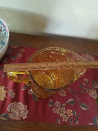 C. 1898 Admiral George Dewey "Gridley You May Fire When Ready" Amber Pitcher - Picture 24 of 24