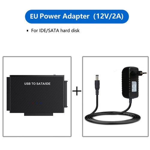USB C to IDE/SATA Hard Drive Reader Adapter with Power Supply for HDD/SSD TDgG - Picture 10 of 14