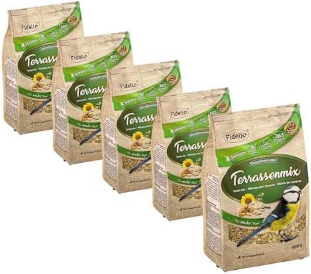 Fidelio Mangime per uccelli selvatici, mix di terrazze, mangime per tutte le sta