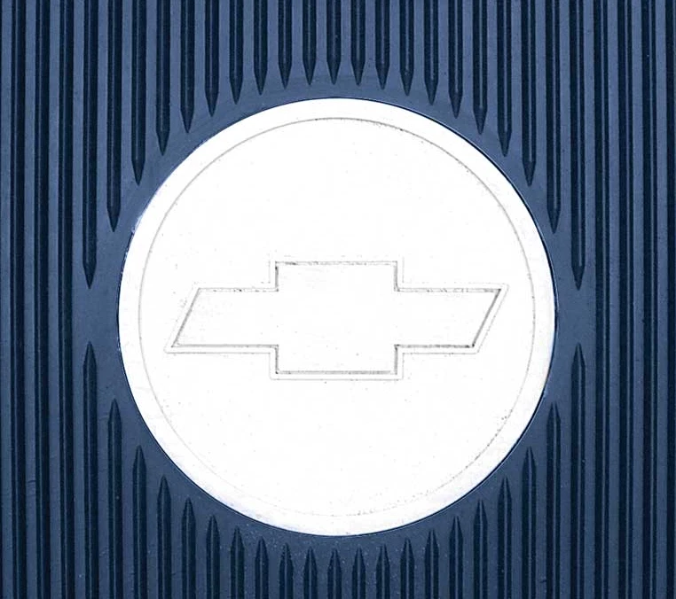 Juego de 3 alfombrillas de goma OER azul oscuro pajarita 1961-1972 Impala y Bel Air Foto 3 de 4