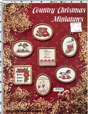 "Country Christmas Miniatures" ©1984 Burdett Pub. Cross Stitch Leaflet # 18902