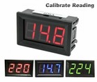 Voltmeter Adjustable LCD Screen Digital With Calibration RGB Colors LED Voltage