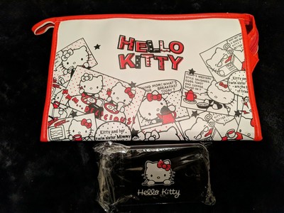 Women Girl S Hello Kitty Travel Luggage Cosmetic Wipes Case Bag Tin Comic Strip Ebay