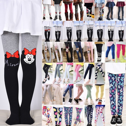 Girls Kids Leggings Slim Pants Soft 