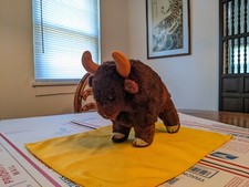 Dakin Vintage 1975 Buffalo Bison Plush Pillow Pets Brown 1970s Stuffed Animal