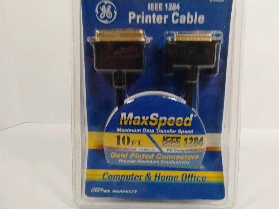 IEEE 1284 Printer Cable GE HO97583 MaxSpeed 10ft. Gold Plated Connectors - Image 4 of 4