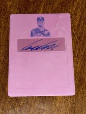 IKE IRISH 2021 Leaf Perfect Game MAGENTA PRINTING PLATE AUTO #1/1 AUBURN ORIOLES