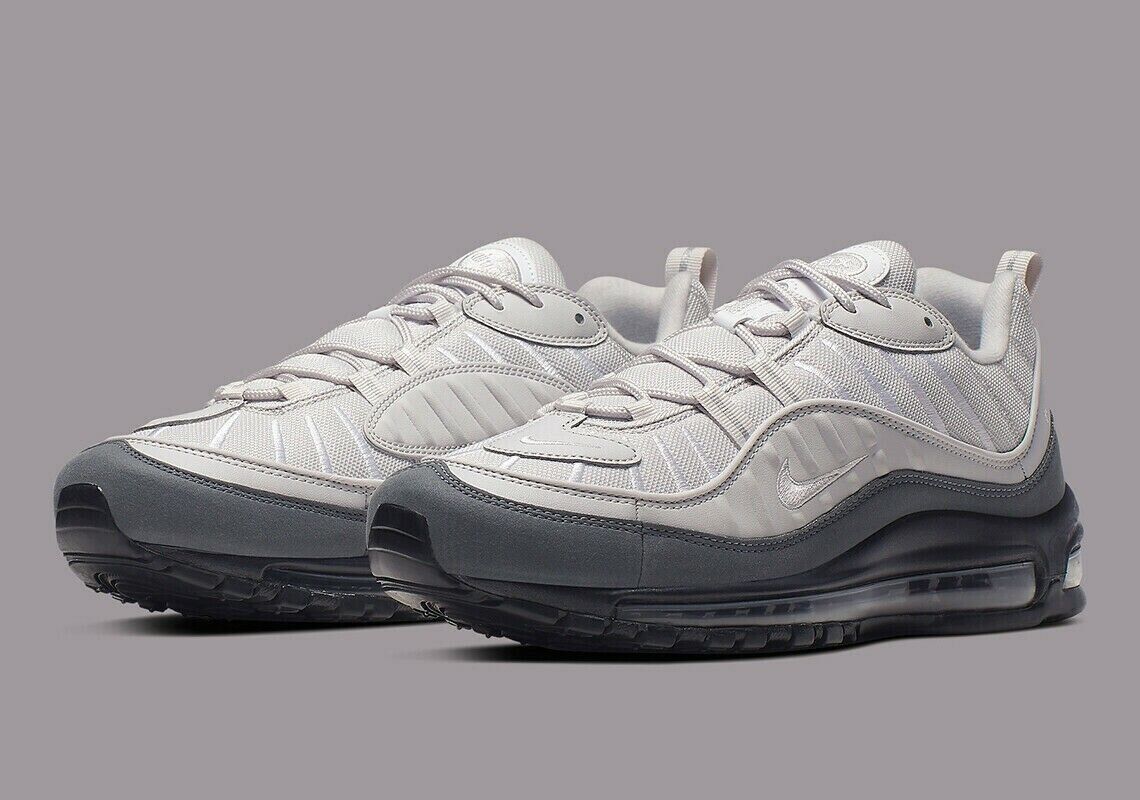 air max 98 trainers white vast grey dark grey