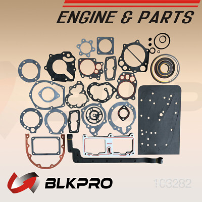 #ad Lower Gasket Set for Cummins N14 N855 Oil Pan Seal Front Rear Crankshaft 3801235 $101.69