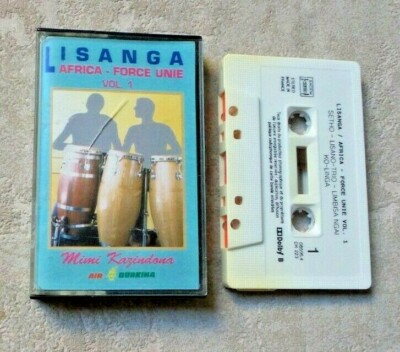 AUDIOKASSETTEN K7 TAPE / LISANGA ''AFRICA - FORCE UNIE - VOL. 1'' ALBUM 8T 1992 
