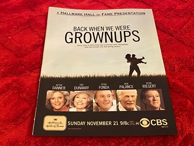 PEEP06 FILMWERBUNG 11 X 8'' DAMALS, ALS WIR ERWACHSEN WAREN: BLYTHE DANNER PETER FONDA