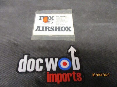 FOX SHOX SHOCK AUFKLEBER X 2 ORIGINAL 1970/80ER ERSATZ SHOCK STICKER RM4085