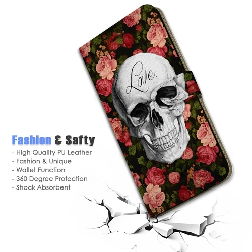 ( For Oppo A79 5G ) Wallet Flip Case Cover AJ24367 Sugar Skull - Picture 3 of 7