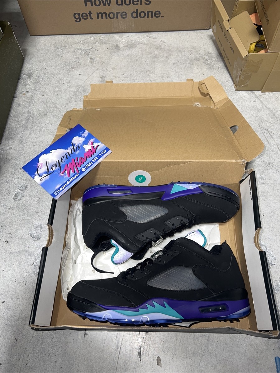 Air Jordan 5 Golf Low Black Grape- Size 14/BRAND NEW/FAST Air Jordan 5 Golf Low Black Grape- Size 14/BRAND NEW/FAST