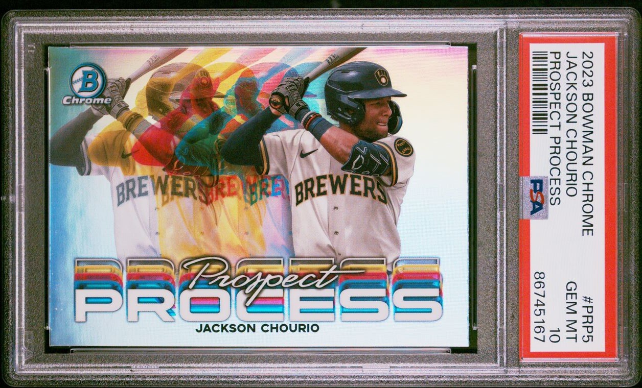 Jackson Chourio - 2023 Bowman Chrome - PROSPECT PROCESS PSA 10