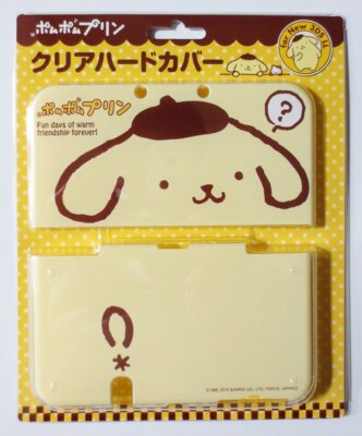 New Nintendo 3DS XL LL Clear Hard Cover Pom Pom Purin Cute Kawaii