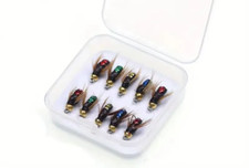 Goldkopf Nymphen 5-10 Stück Forellen Köder Set Nymphe Fliegenfischen Angeln