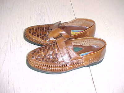 Haband Gold Coast Brown Leather Loafer Shoes Dress Slip On  display picture 1