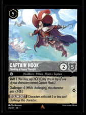 Disney Lorcana The First Chapter Captain Hook Thinking a Happy Thought Non Foil