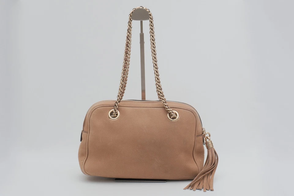 Gucci SOHO Chain Shoulder Hand Tote Bag Nubuck Leather Authentic - Image 4 of 4