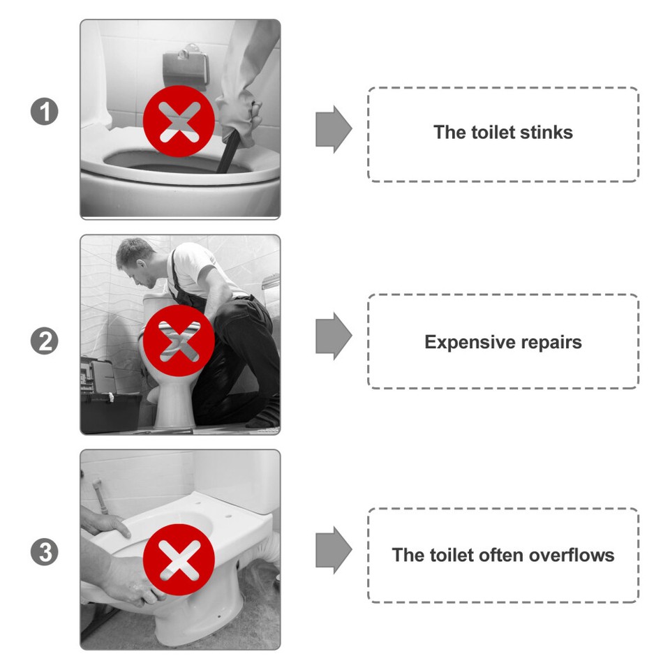 Toilet Bowl Gasket Sealing for Bathroom Waxless Hardware Replacement