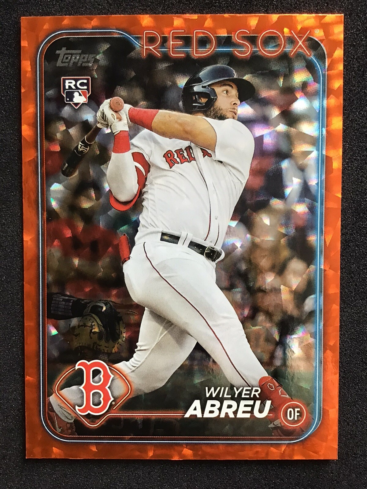 Wilyer Abreu /299 2024 Topps Series 2 672 Orange Foil Parallel Rookie RC Red Sox