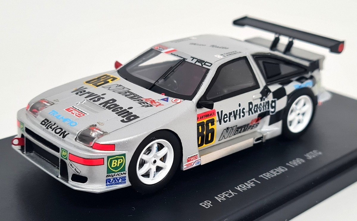 Ebbro 1/43 Toyota Trueno AE86 BP Apex JGTC 1999 Vervis Racing