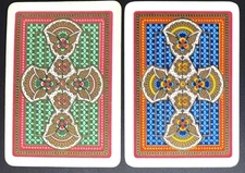 EW87 Swap Playing Card 2 OLD ENGLISH WIDE  FLOWERS & PATTERNS