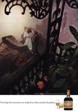 1970 Drambuie: Evenings Vintage Print Ad