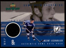 1998-99 Upper Deck MVP Game Souvenirs PUCK Vincent Lecavalier Lightning #GU-VL