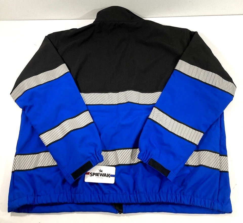 5XL LONG SPIEWAK S319STL SOFTSHELL JACKET WATERPROOF BLACK / ROYAL BLUE - Image 3 of 3