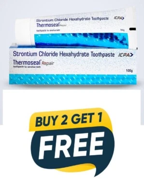 ICPA Thermoseal Repair Toothpaste 100 gm - Buy 2 Tubes, Get 3 For Sensitive Teeth