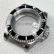 200M Waterproof 40mm Dive Brushed Watch Case Mod for NH35A NH34 Sapphire Parts