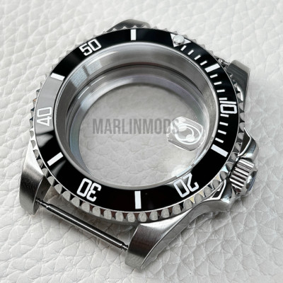 200M Waterproof 40mm Dive Brushed Watch Case Mod for NH35A NH34 Sapphire Parts
