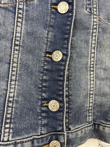 Girls GAP Denim Jacket - Stylish Blue Jean Jacket - Size XL - Spring Summer - Picture 5 of 7