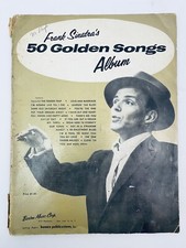 1956 Frank Sinatra's 50 Golden Songs Album Sheet Music Book Barton Music Corp