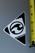 Ocean Current Surfboards Black White Wave Original V69B Vintage Surfing STICKER