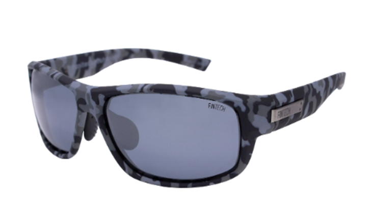 Fintech FTS-Walleye-197P Rubberized Jetset Camo Silver Mirror Sunglasses