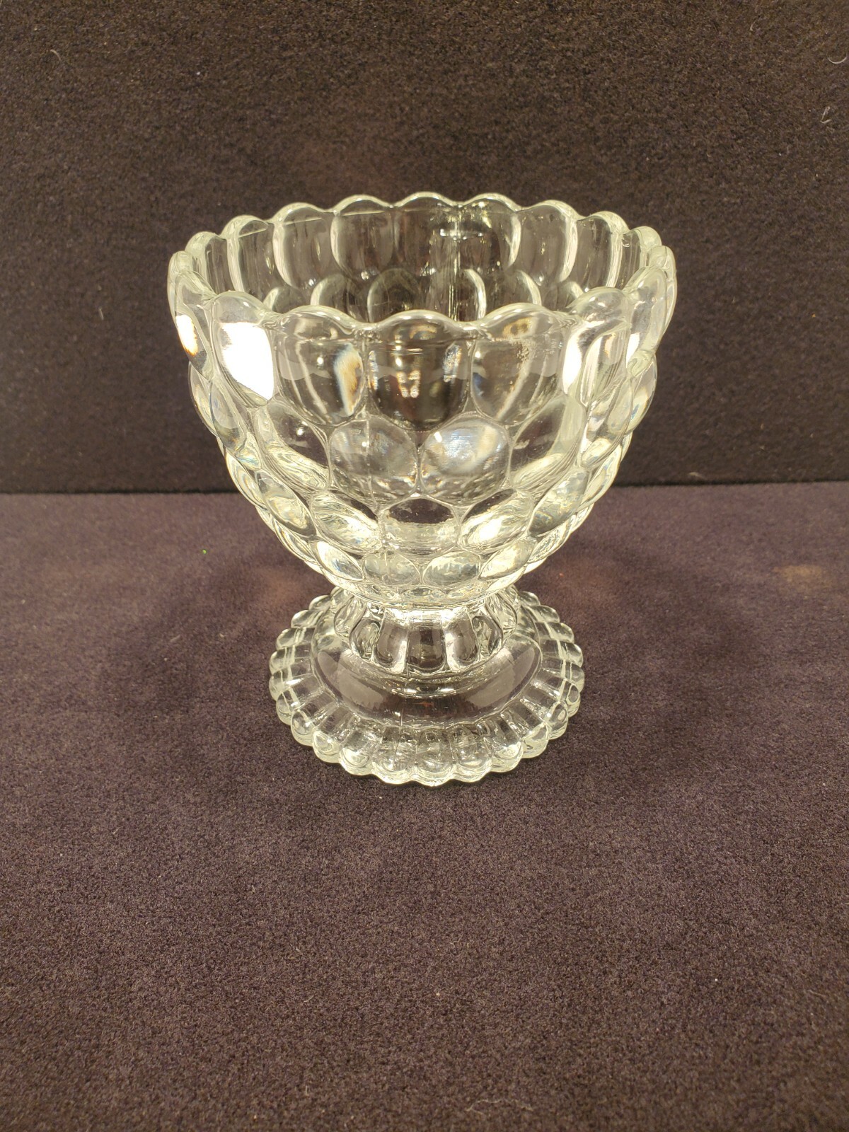 Avon Ovalique Bubble glass candle holder, 4