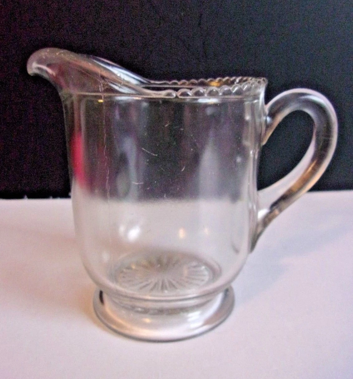 Antique Creamer Early American Pattern