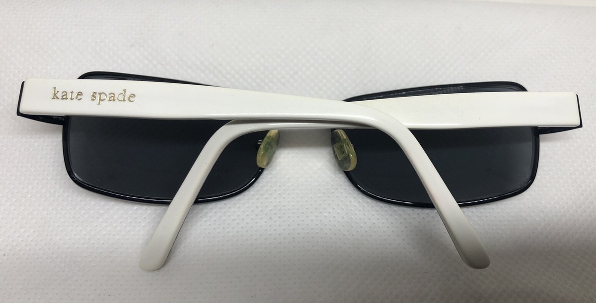 Kate Spade 130 Stella S TS1 Sunglasses Frames New York Kate Spade Sunglasses STELLA/S TS1 54/19/130 Black White  main image 3
