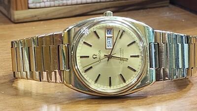 Omega Seamaster Day Date Automaic 34mm Gold Plated Mens Watch | eBay