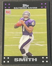 2007 Topps #289 Troy Smith RC Baltimore Ravens