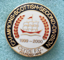 Clyde Football Club Second Division Champions 1999-2000 Badge