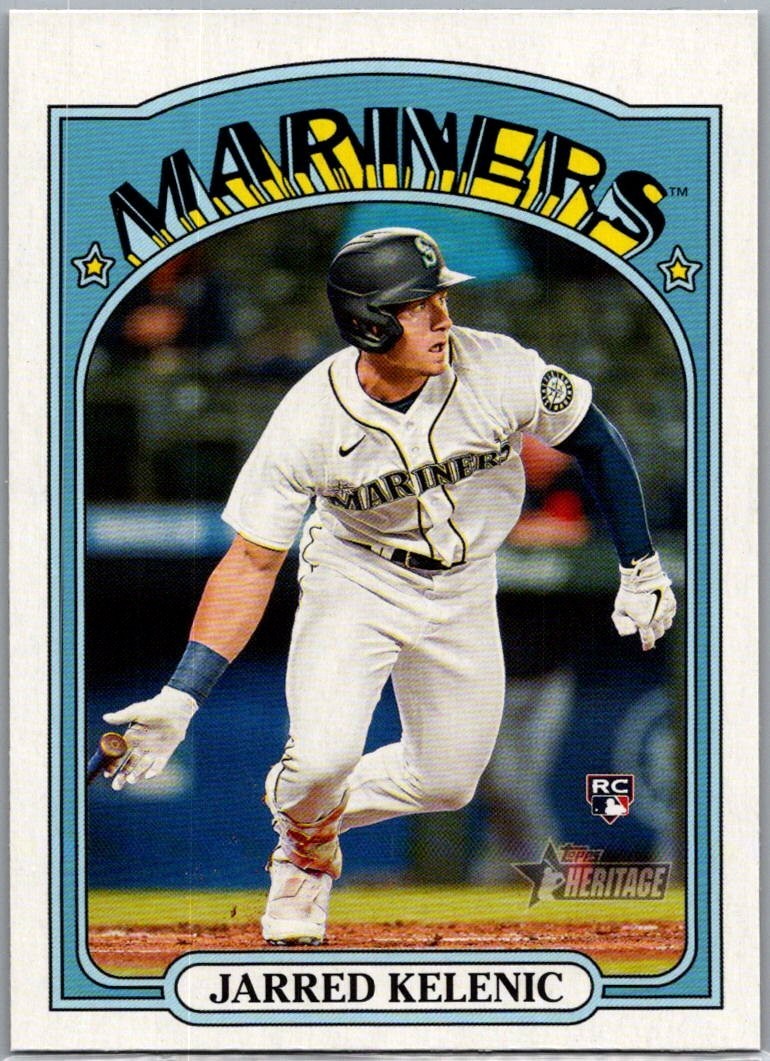 2021 Topps Heritage High Rookie RC Action Variation Jarred Kelenic #584