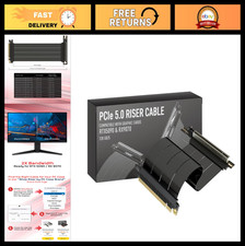 Vertical GPU Mount PCIe 5.0 Riser Cable Right Angle 25cm x16 128GB/s for RTX
