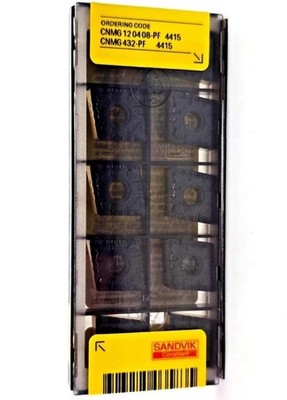 Sandvik Coromant CNMG 432-PF 4415 CNMG 12 04 08-PF Carbide Inserts (Box of 10)